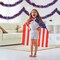 66 ft patriotic red, white, and blue metallic twist garlands, featuring colorful tinsel festooning for hanging decorations, ideal for 4th of July and other festive celebrations